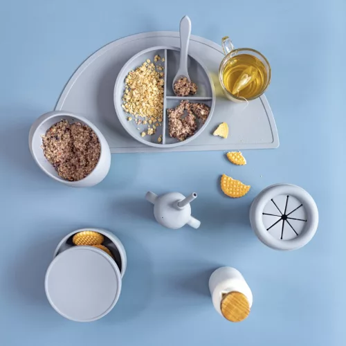 Zopa Szilikon tál fedővel - mustársárga Mustard Yellow