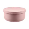 Zopa Szilikon tál fedővel - rózsaszín Old Pink