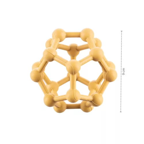 Zopa Szilikon rágóka Atom - Mustard Yellow