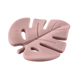 Zopa Szilikon rágóka Levél - rózsaszín Old Pink