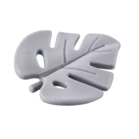 Zopa Szilikon rágóka Levél - galambszürke Dove Grey