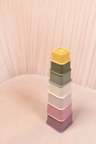 Zopa Szilikon toronyépítő poharak - Multicolor