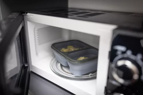 Zopa Szilikon uzsonnásdoboz kanállal (nagy) - bézs Sand Beige