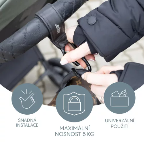 Zopa Multifunkcionális szíj klipsz DELUXE 2 db Black