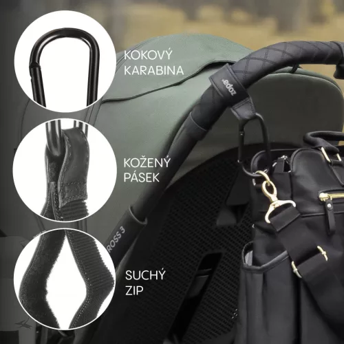 Zopa Multifunkcionális szíj klipsz DELUXE 2 db Black