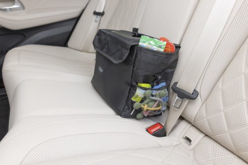 Zopa Vízálló autós hulladékgyűjtő fedéllel Black