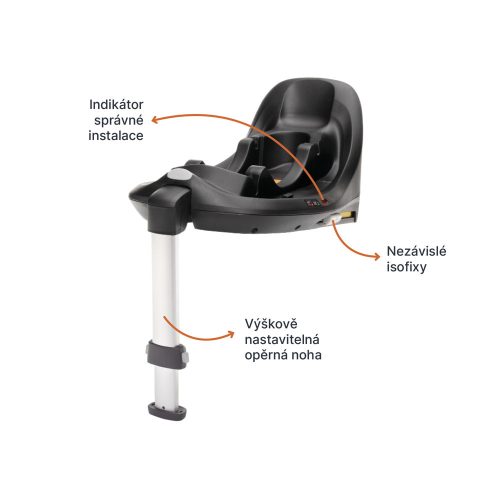Zopa Isofix bázis XM Plus i-Size babahordozóhoz Black