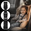 Zopa Deluxe biztonsági öv rögzítő csipesz autósüléshez Black