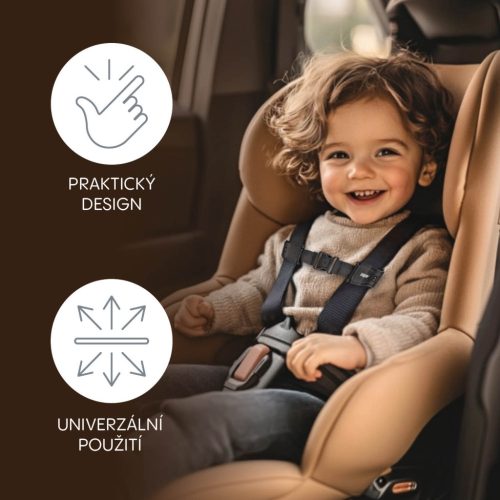 Zopa Deluxe biztonsági öv rögzítő csipesz autósüléshez Black