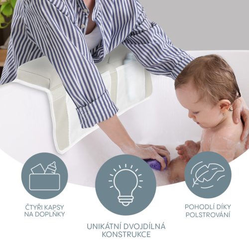 Zopa Könyöktámasz a kád szélére, szürke Grey