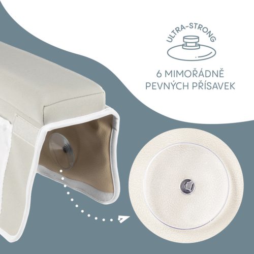 Zopa Könyöktámasz a kád szélére, szürke Grey