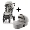 Britax Römer set multifunkciós babakocsi Smile 5Z + mózeskosár Lux Linen Grey