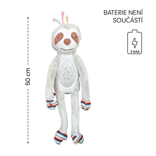 Zopa Plüss alvójáték égbolt projektorral és dallamokkal, mosómedve Raccoon