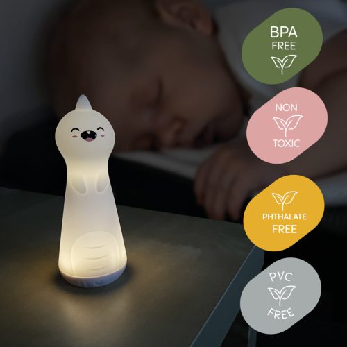 Zopa Szilikon LED éjszakai fény zseblámpa funkcióval, dínó Dino