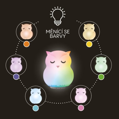 Zopa Szilikon LED éjszakai fény zenével L-es méretben, nyuszi Rabbit