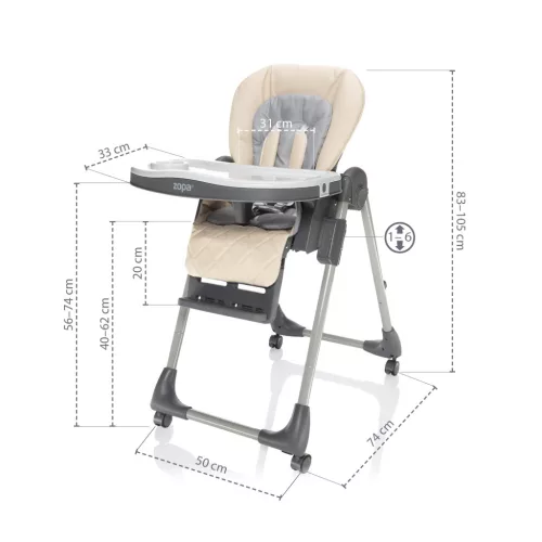 Zopa Monti 2 etetőszék Diamond Green
