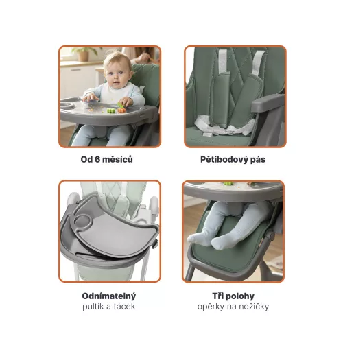 Zopa Primo etetőszék Ivory Beige