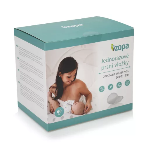 Zopa Egyszer használatos melltartóbetét, 60 db, fehér White