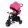ZOPA Citi Trike tricikli tolókarral - Candy Pink