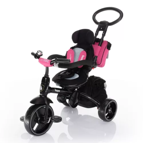 ZOPA Citi Trike tricikli tolókarral - Candy Pink