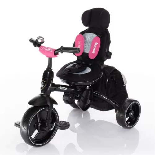 ZOPA Citi Trike tricikli tolókarral - Candy Pink