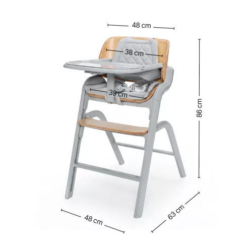 Zopa Inspira 2 Etetőszék Oyster Grey