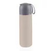 Zopa 400 ml-es termosz szilikon fogantyúval - Cookie beige
