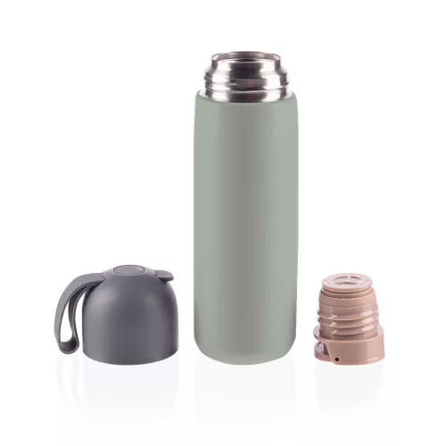 Zopa 400 ml-es termosz szilikon fogantyúval - Pistacio green