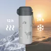 Zopa 350 ml-es termosz szívószállal és szilikon fogantyúval - Dino