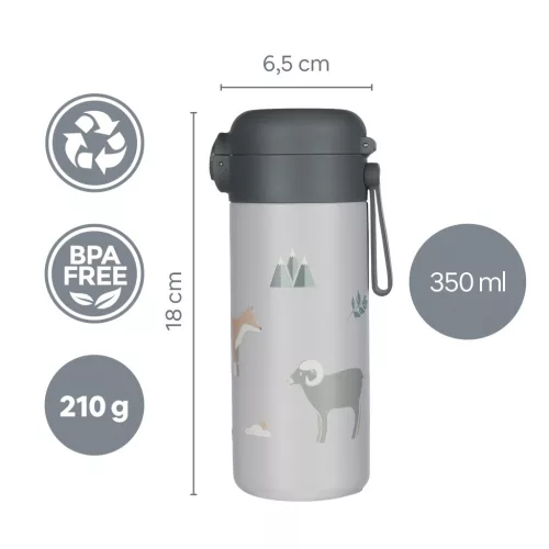 Zopa 350 ml-es termosz szívószállal és szilikon fogantyúval - Dino