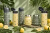 Zopa 350 ml-es termosz szívószállal és szilikon fogantyúval Limoncello