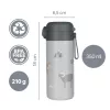 Zopa 350 ml-es termosz szívószállal és szilikon fogantyúval - Mountains