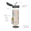 Zopa 400 ml-es termosz szívószállal - Mountains