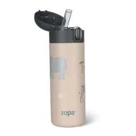 Zopa 400 ml-es termosz szívószállal - Safari