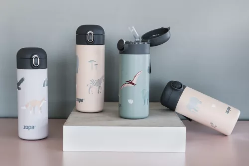 Zopa 400 ml-es termosz szívószállal - Safari