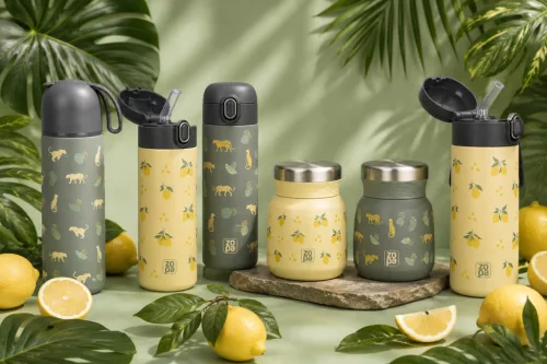 Zopa 400 ml-es termosz szívószállal Wild Gepard