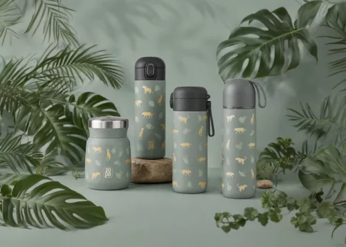 Zopa 400 ml-es termosz szívószállal Wild Gepard
