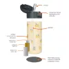 Zopa 400 ml-es termosz szívószállal Wild Gepard