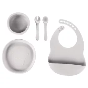 Zopa Szilikon étkezési szett - Dove Grey