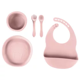 Zopa Szilikon étkezési szett - Old Pink
