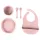 Zopa Szilikon étkezési szett - Old Pink