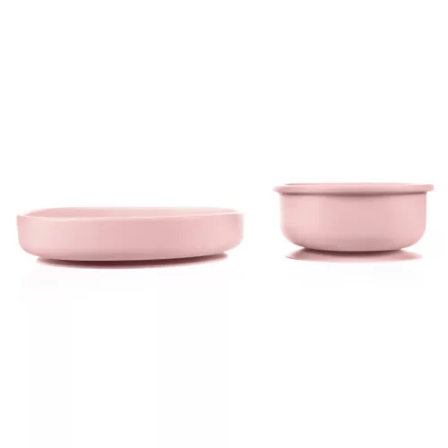 Zopa Szilikon étkezési szett - Old Pink