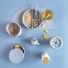 Zopa Szilikon osztott tányér tapadókoronggal - Dove Grey