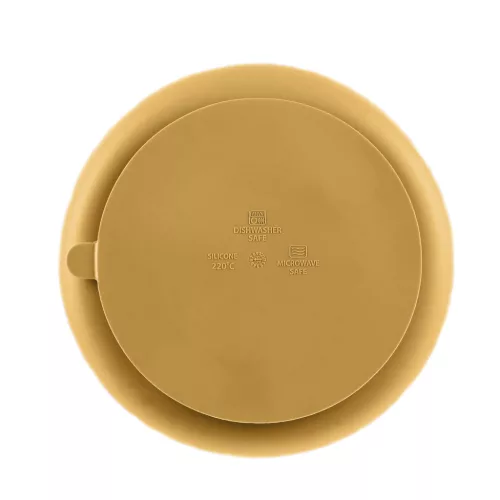 Zopa Szilikon osztott tányér tapadókoronggal - Mustard Yellow