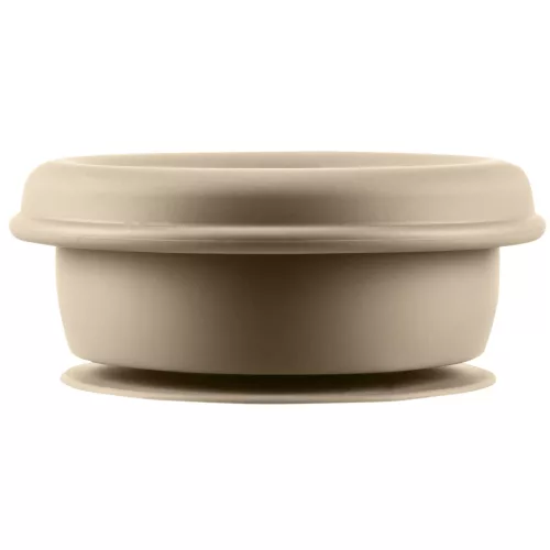 Zopa Szilikon összehajtható snackdoboz tapadókoronggal - Sand Beige