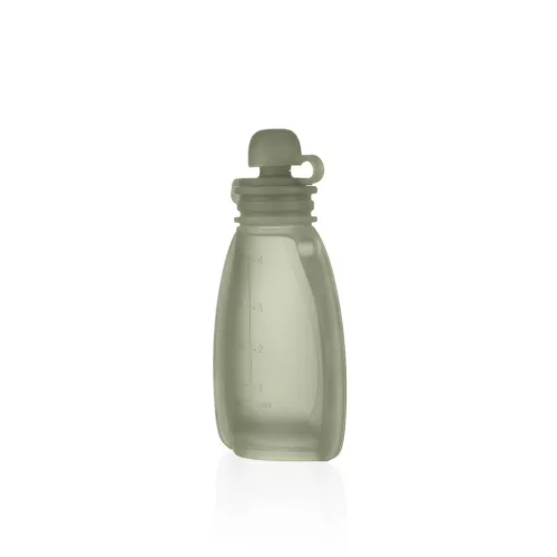 Zopa Szilikon újratölthető bébiétel tasak - Transparent Green