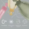 Zopa Szilikon újratölthető bébiétel tasak - Transparent Green