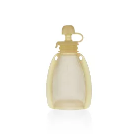   Zopa Szilikon újratölthető bébiétel tasak - Transparent Yellow
