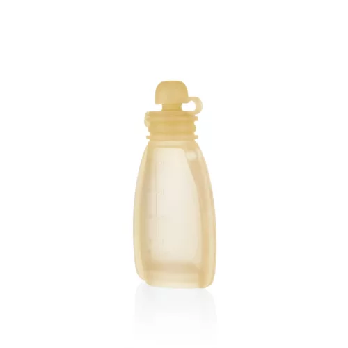 Zopa Szilikon újratölthető bébiétel tasak - Transparent Yellow