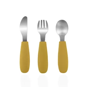 Zopa Szilikon gyerek evőeszköz - Mustard Yellow